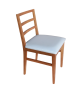 Cadeira Itália Estofada - Mel / Off White